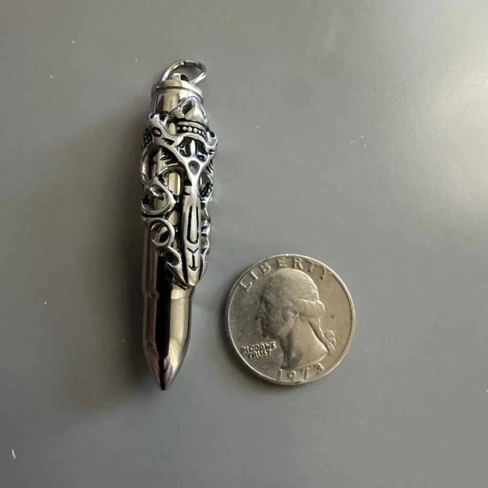 Silver Spark Jewels gun bullet